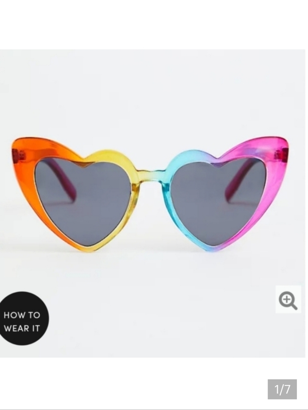 🆕️🌈TORRID RAINBOW HEART REFLECTIVE SUNGLASSES🌈